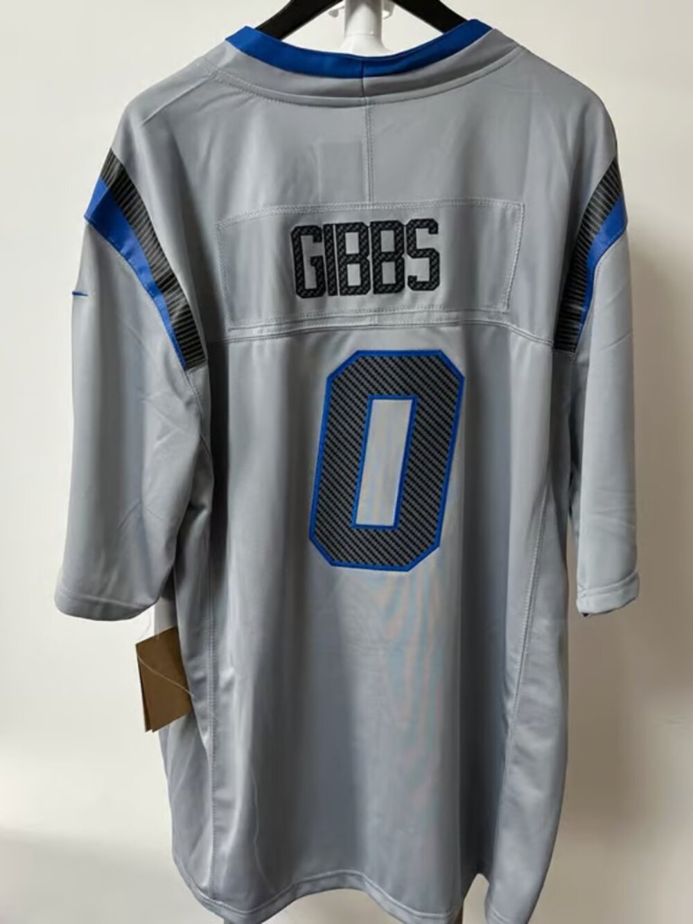 Jahmyr Gibbs Vapor Stitched Jersey Silver